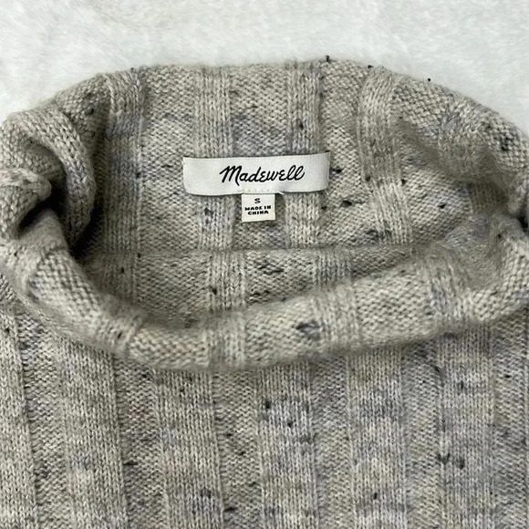 Madewell Donegal Evercrest Turtleneck Sweater Gray Size S - Picture 3 of 5